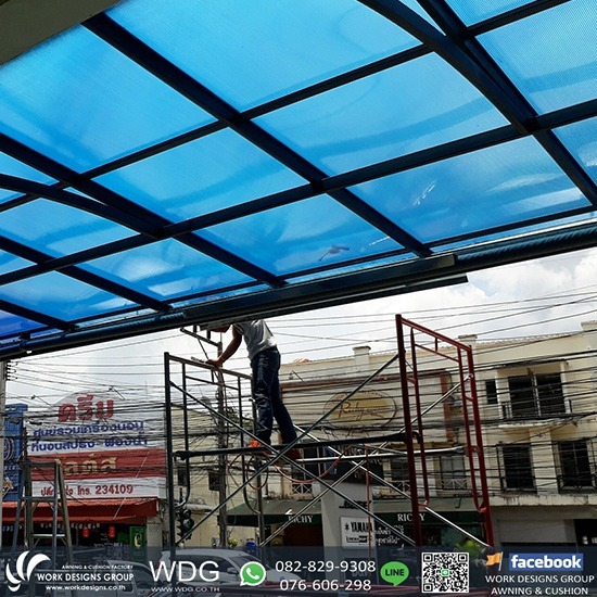 รับสั่งทำหลังคากันสาด ภูเก็ต  - โรงงานผลิตผ้าใบกันสาด ภูเก็ต เวิร์ค ดีไซน์ กรุ๊ป